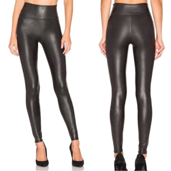 Spanx faux leather black leggings Small - Picture 1 of 5
